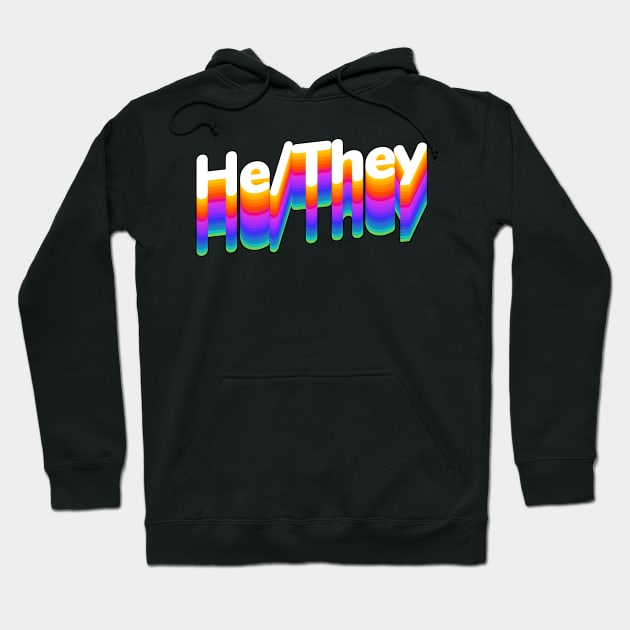 He/They Hoodie by aaallsmiles